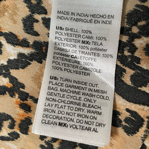Chicos paisley animal print cami. NWOT - Picture 5 of 5
